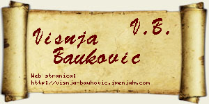Višnja Bauković vizit kartica
